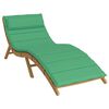 vidaXL Sun Lounger Cushion Green 70.9x23.6x1.6" Oxford Fabric