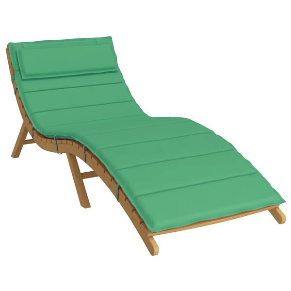 vidaXL Sun Lounger Cushion Green 70.9x23.6x1.6" Oxford Fabric