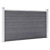 vidaXL Garden Fence WPC 343.3"x41.7" Gray