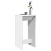 vidaXL Bar Table White Engineered wood Tall Durable Bar Table