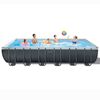 INTEX Above Ground Pool Grey Steel frame Large Durable