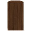 vidaXL Sideboard Brown Oak Engineered wood, Glass Large Buffet