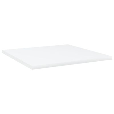 vidaXL Bookshelf Boards 8 pcs White 15.7"x15.7"x0.6" Chipboard