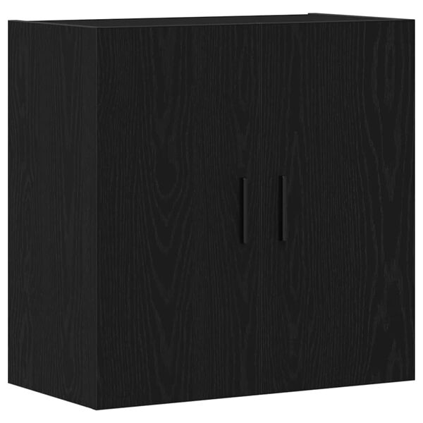 vidaXL Wall-mounted Cabinet Black Oak 23.62 x 12.20 x 23.62 in