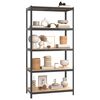 vidaXL 5-Layer Storage Shelf Anthracite Steel&Engineered Wood