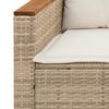 vidaXL Garden Sofa Set Beige