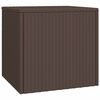 vidaXL Brown 3 PE rattan, powder-coated steel
