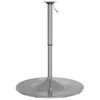 vidaXL Bar Table Base Chrome Chromed Steel Medium Height-Adjustable