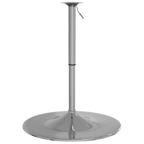 vidaXL Bar Table Base Chrome Chromed Steel Medium Height-Adjustable