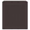 vidaXL Storage Box Brown 21.65 x 20.87 x 22.44 in Polypropylene