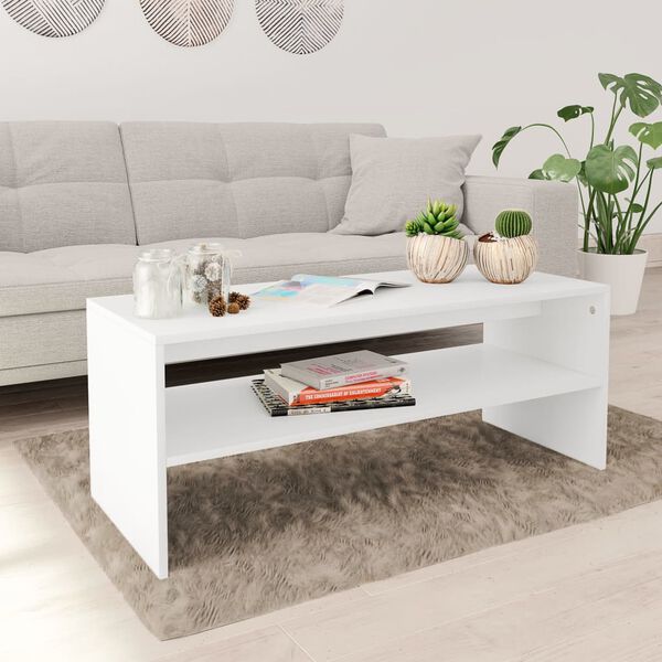 vidaXL Coffee Table White Engineered wood Small Coffee Table