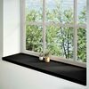 vidaXL Window Sills 2 pcs Dark Brown 55.1x15.7x0.8" Solid Wood Oak