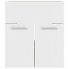 vidaXL Bathroom Furniture Set White and Sonoma Oak Engineered Wood, Ceramic