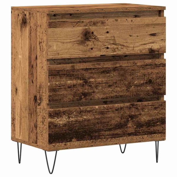 vidaXL Sideboard Old Wood 23.62 x 13.78 x 27.56 in Engineered Wood