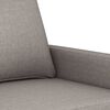 vidaXL Sofa Chair Taupe Polyester, Metal, Textilene 23.6 in seat width