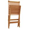 vidaXL Garden Chair Set of 8 Beige Solid acacia wood Standard
