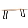 vidaXL Dining Table Leg Black Powder-Coated Steel 23.6 x 28.3-28.7 in