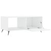 vidaXL Coffee Table High gloss white Engineered wood, iron Coffee Table