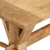 vidaXL Bench Natural Mango Wood Solid Mango Wood Medium Durable Bench