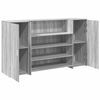 vidaXL Reception Desk Grey Sonoma Engineered wood Large Reception Desk