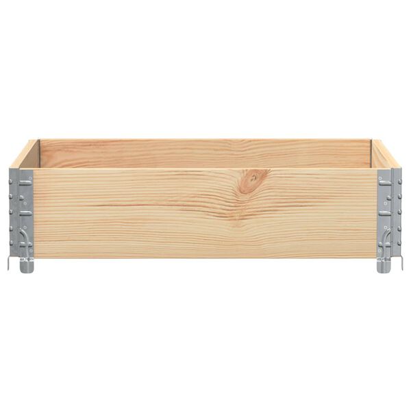 vidaXL Garden Planter Natural wood Solid pine wood 31.5 x 23.6 in