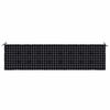 vidaXL Patio Bench Cushion Black Check Pattern 78.7x19.7x1.6" Fabric