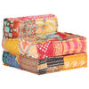 vidaXL Pouffe Multicolor Cotton Medium
