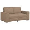 vidaXL Sofa Cappuccino 62.99 x 30.71 x 33.07 in Fabric