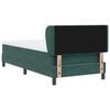 vidaXL Box Spring Bed with Mattress Dark green 35.43 x 78.74 in Velvet