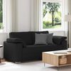 vidaXL Sofa Black 70.87 x 30.31 x 32.28 in Fabric