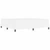 vidaXL Bed Frame with Mattress White 78.74 x 78.74 in Fabric