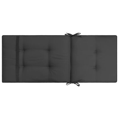 vidaXL Garden Chair Cushions 2 pcs Anthracite 47.2"x19.7"x2"