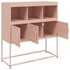vidaXL Sideboard Pink Cold-Rolled Steel Medium Sideboard Rectangular