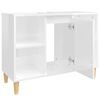 vidaXL Sink Cabinet High gloss white Engineered wood