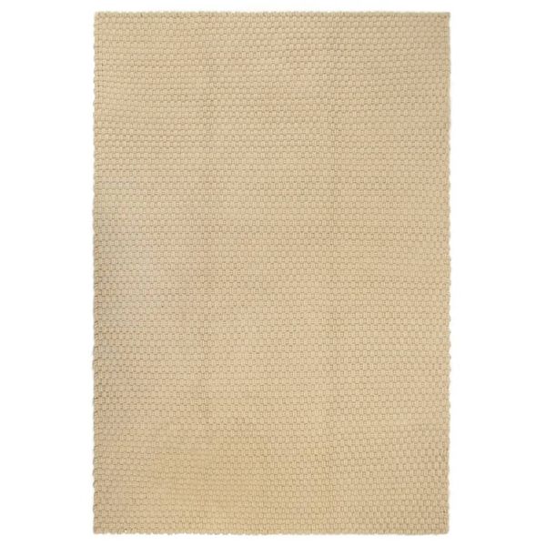 vidaXL Rug Natural Cotton 63.0 x 90.6 in Pattern Area Rug