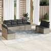 vidaXL Garden Sofa Set Light Grey, Dark Grey