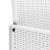 vidaXL Garden Chair 2 pcs White 53 x 49 x 85 cm PP