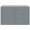 vidaXL Storage Box Grey Polypropylene Large Storage Garden Storage Box