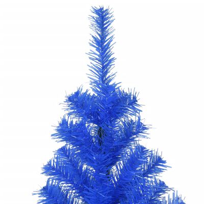 vidaXL Artificial Christmas Tree with Stand Blue 8 ft PVC