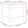 vidaXL Garden Planter White Solid Pine Wood 15.7 x 15.7 x 15.4 in