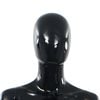vidaXL Full Body Female Mannequin with Glass Base Glossy Black 68.9"