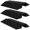 vidaXL Bridge Threshold Ramps 3 pcs 19.3x15.7x3.1" Rubber