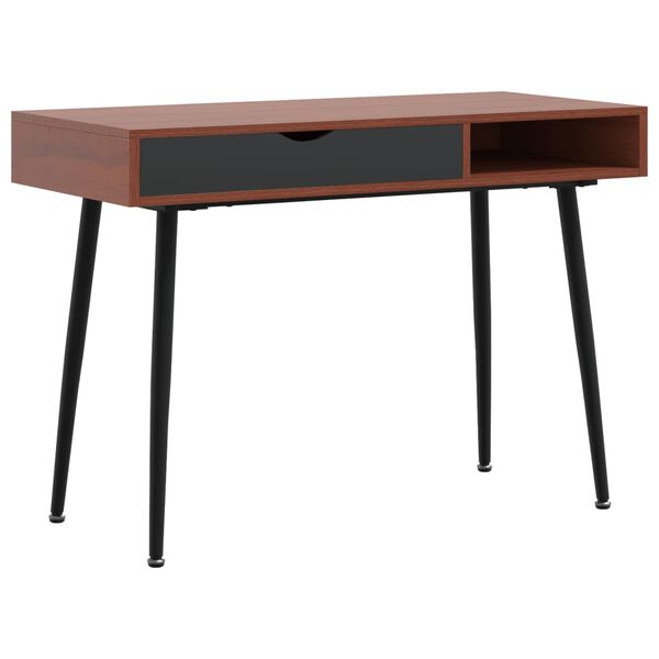 vidaXL Computer Desk Brown Engineered wood Medium Computer Desk