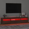 vidaXL TV Cabinet Brown Oak Engineered wood TV Cabinet Rectangular