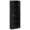 vidaXL Wardrobe Black Oak 21.65 x 9.84 x 74.41 in Engineered Wood