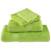 vidaXL Shower Towel Set of 4 Green 100% Cotton 27.6 x 55.1 in