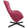 vidaXL Egg Chair Wine Red 24.80 x 28.74 x 35.43 in Velvet