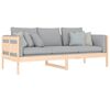 vidaXL Day Bed Natural Wood Solid Pine Wood, Plywood Twin