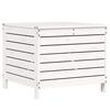 vidaXL Garden Footstool White Solid Pine Wood Standard Modular