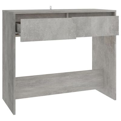 vidaXL Console Table Concrete Gray 35"x16.1"x30.1" Engineered Wood